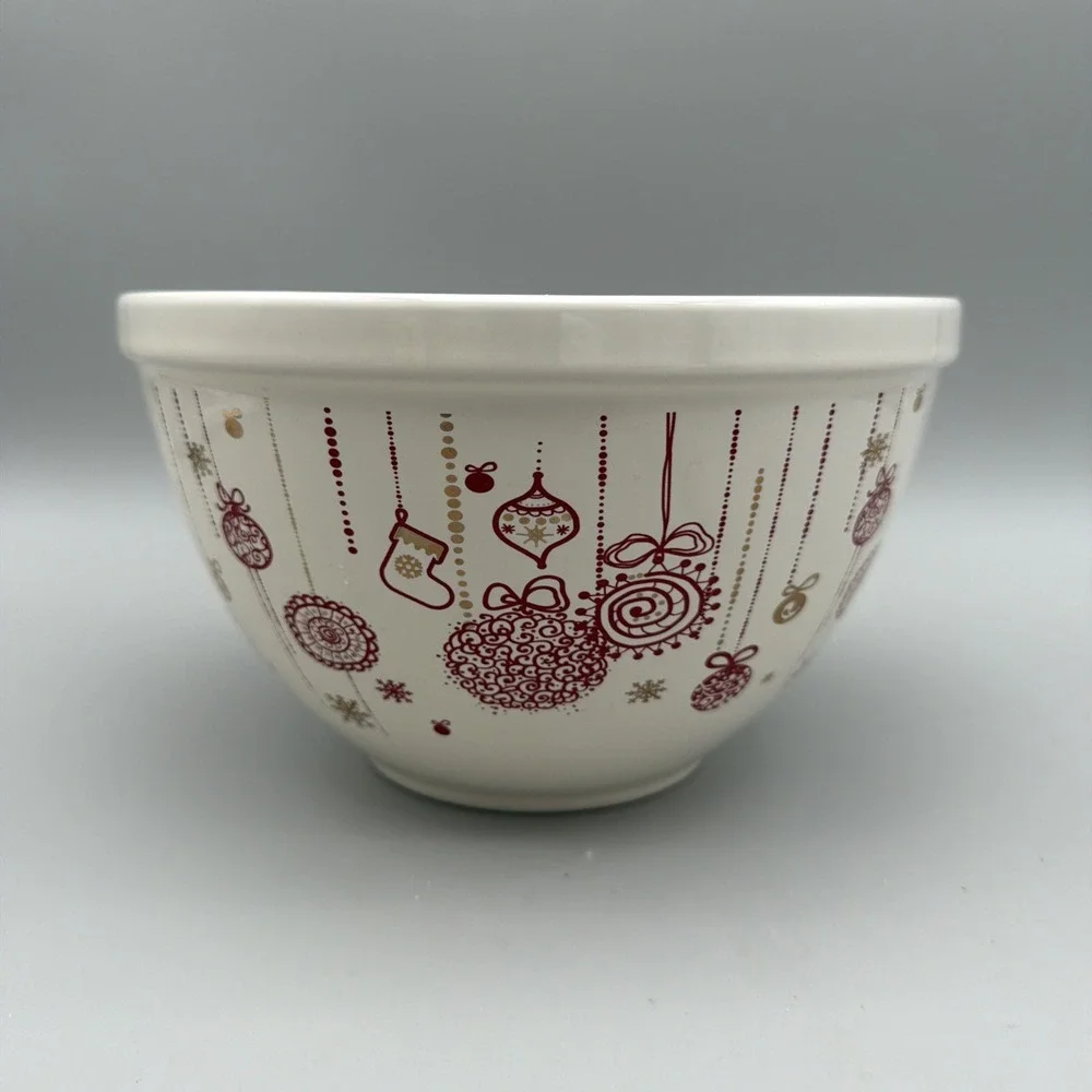 The Bake Shop Large Christmas Mixing Bowl 8